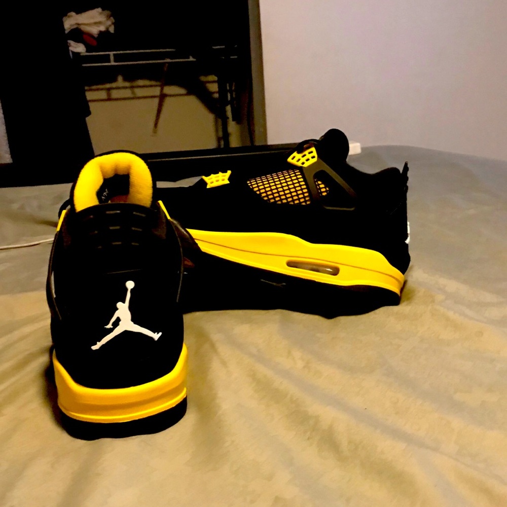 Yellow Thunder Jordan 4s